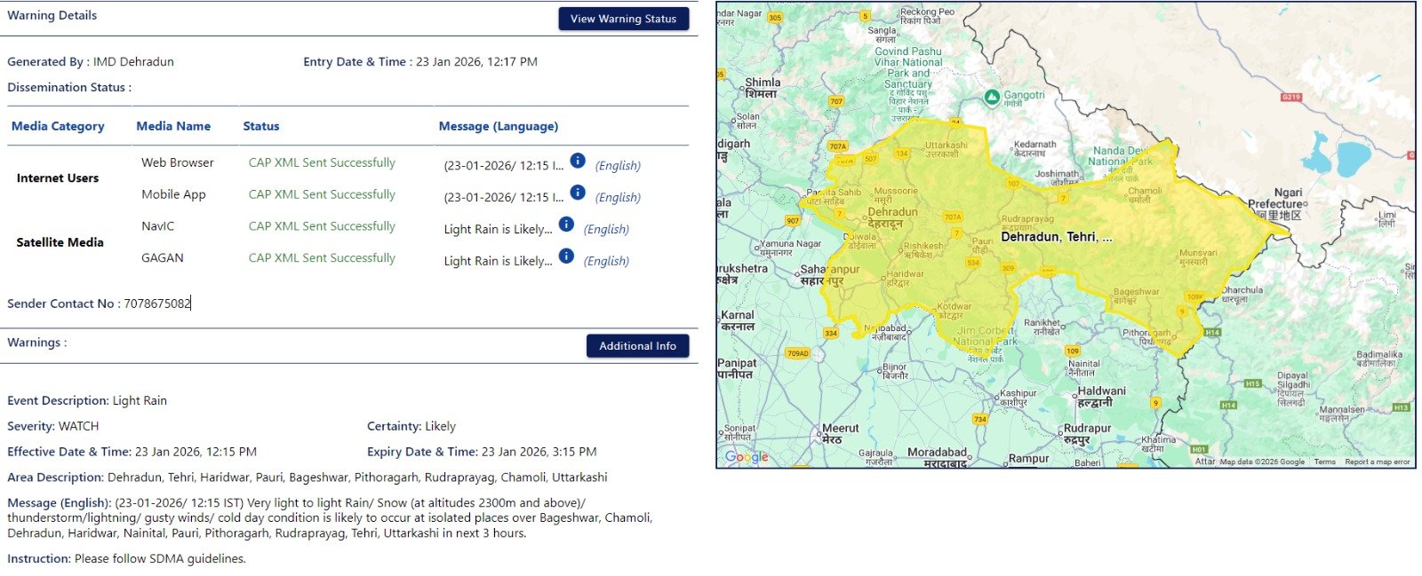 उत्तराखंड मौसम अलर्ट: अगले 03 घंटे भारी, कई जिलों में बारिश-बर्फबारी और तेज हवाओं की चेतावनी